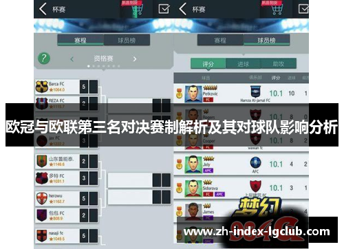 欧冠与欧联第三名对决赛制解析及其对球队影响分析