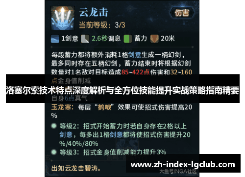 洛塞尔索技术特点深度解析与全方位技能提升实战策略指南精要